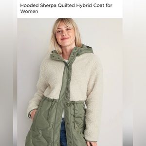 NWOT Old Navy Sherpa Coat M